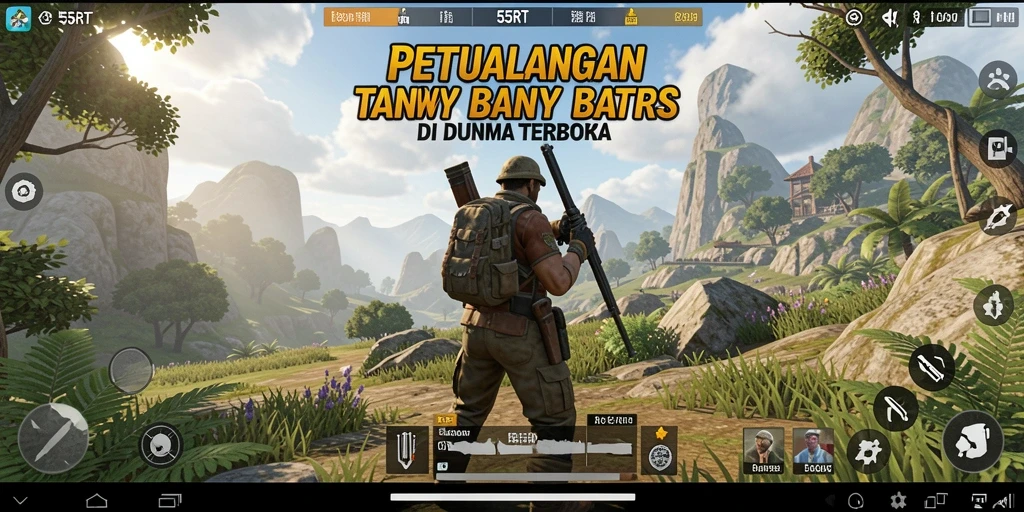 Tampilan screenshot gameplay 55RT yang menakjubkan dan penuh aksi.