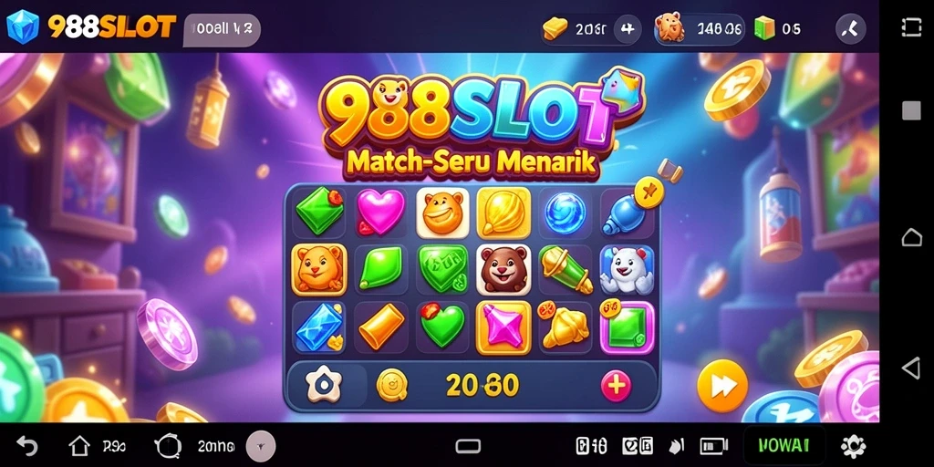 Tampilan gameplay menarik dari 988SLOT yang penuh warna.