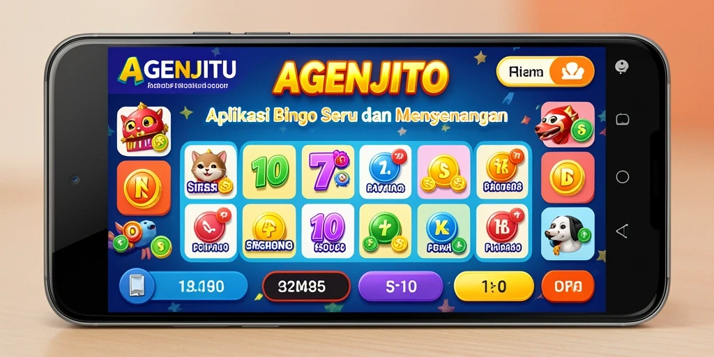 Screenshot AGENJITU menunjukkan gameplay Bingo yang menarik dan interaktif.
