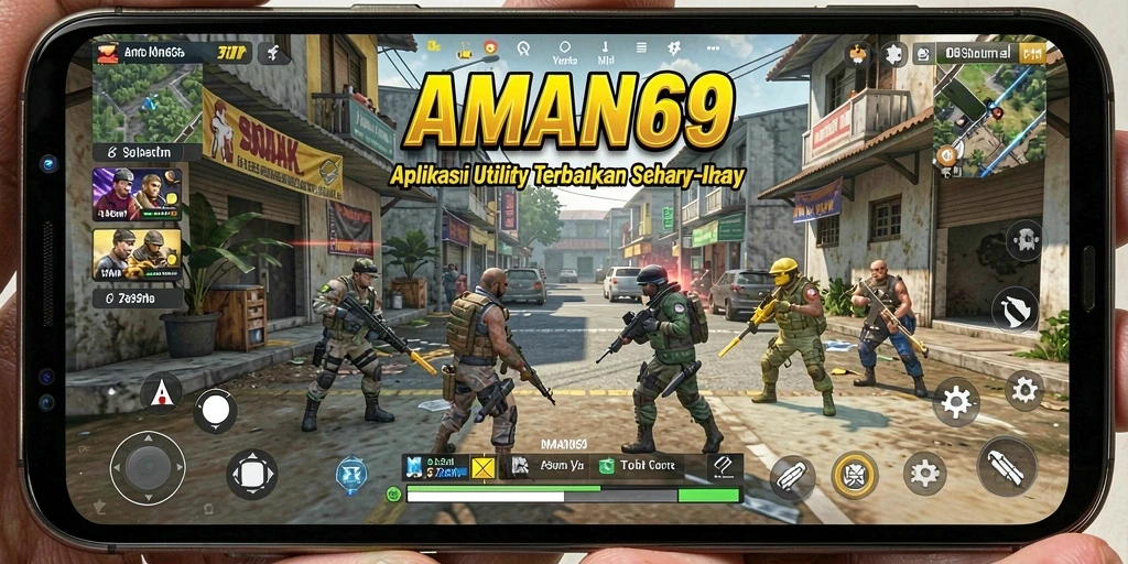 Tampilan antarmuka AMAN69 yang sederhana dan intuitif.