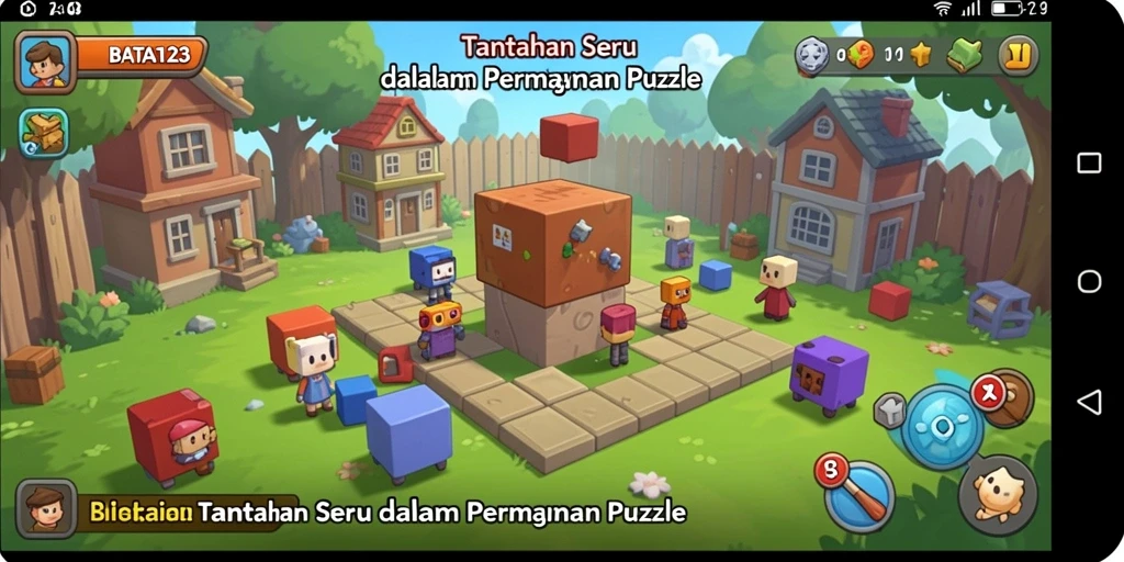Tampilan gameplay menarik dan penuh warna di BATA123.