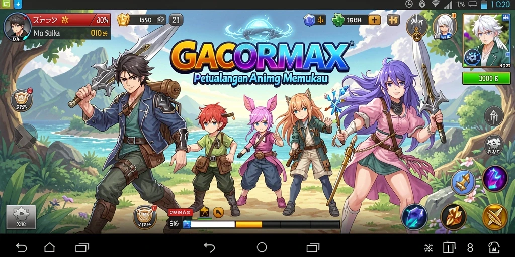 Tampilan memukau dari gameplay Anime GACORMAX.
