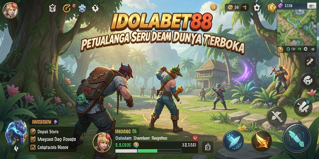 Tampilan menakjubkan dari gameplay Open World IDOLABET88.
