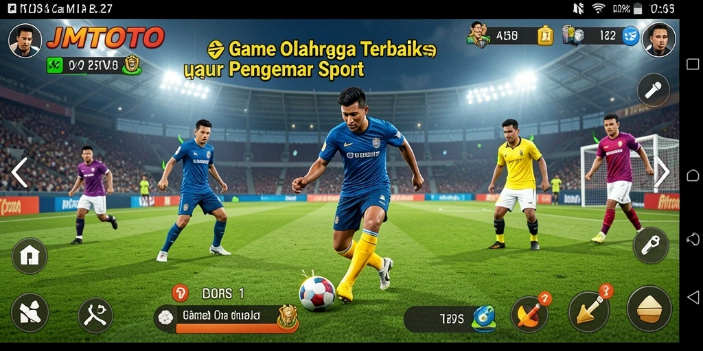 Tampilan gameplay seru dalam JMTOTO dengan aksi olahraga mengagumkan.