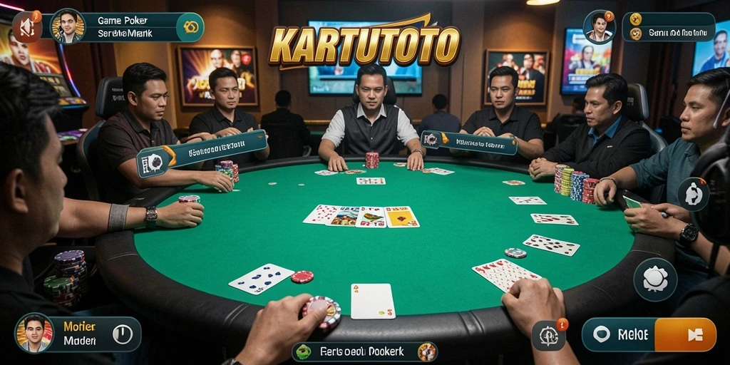 Tampilan gameplay KARTUTOTO yang mendebarkan dan interaktif.