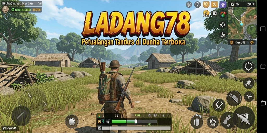 Tampilan gameplay <strong>LADANG78</strong> yang menakjubkan dan menarik di dunia terbuka.