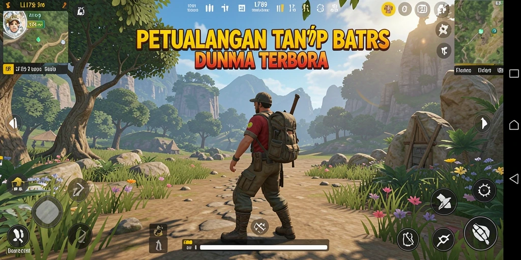 Tampilan gameplay LI789 yang epik dan menawan di dunia terbuka.