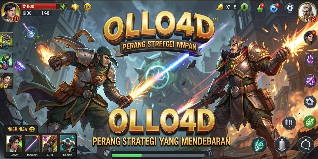 Tampilan menarik dari gameplay OLLO4D menggabungkan strategi dan taktik.