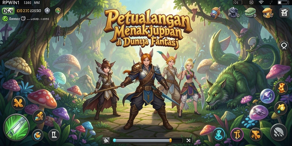 Screenshot menunjukkan aksi seru saat menjelajahi dunia <strong>RPWIN1</strong>.