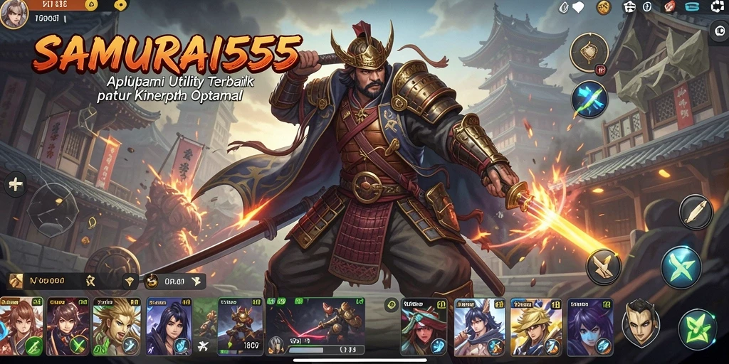 Tampilan antarmuka SAMURAI555 untuk pengoptimalan perangkat.