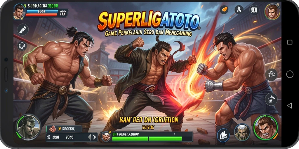 Gameplay seru dengan karakter perkelahian yang unik dan dinamis.