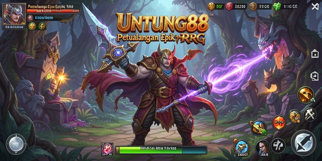 Tampilan gameplay UNTUNG88 dengan karakter dan misi menarik.