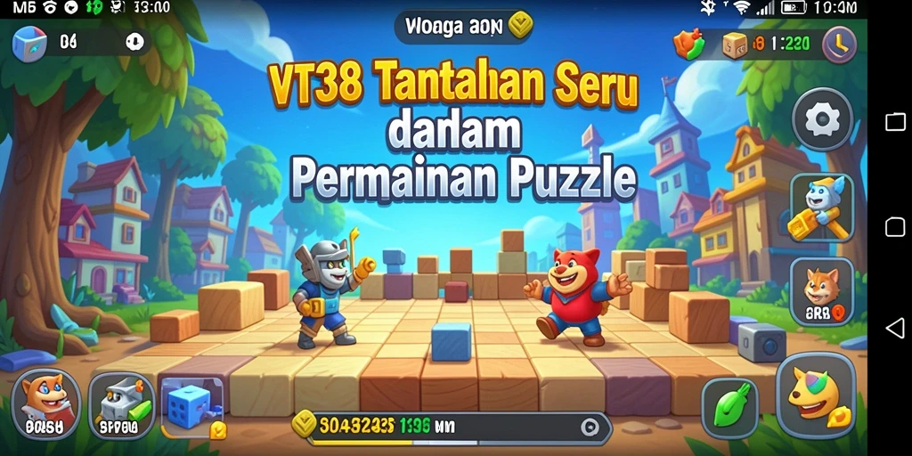 Tampilan gameplay seru VT38 dengan berbagai tantangan puzzle.